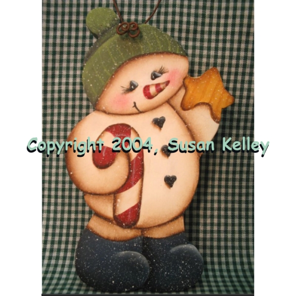 Candy Cane Snowman ePattern #132004