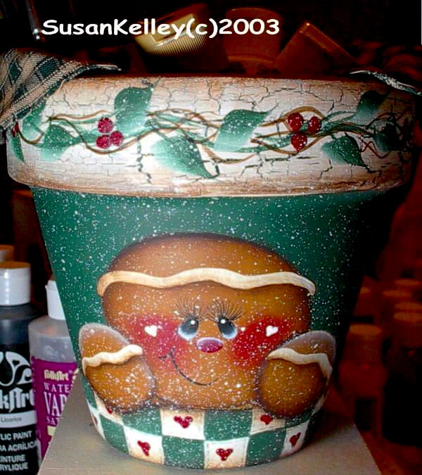 Gingerbread Flower Pot ePacket