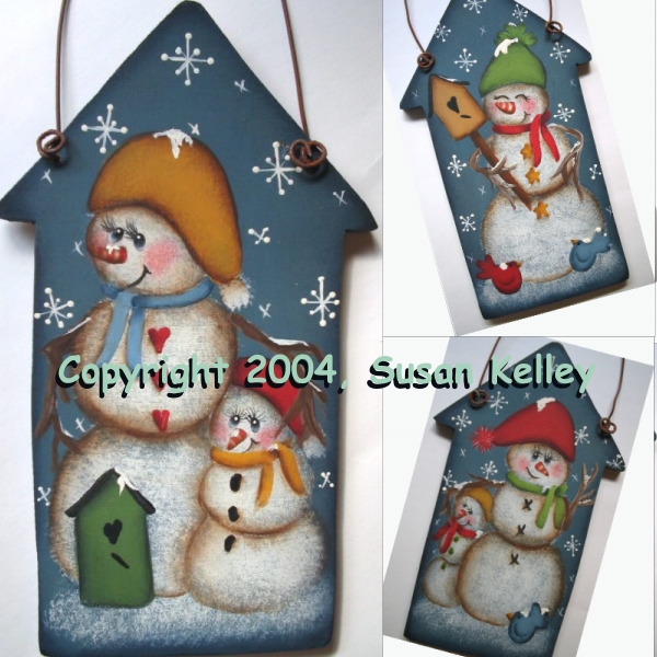 #2004 Birdhouse Snowmen ePattern