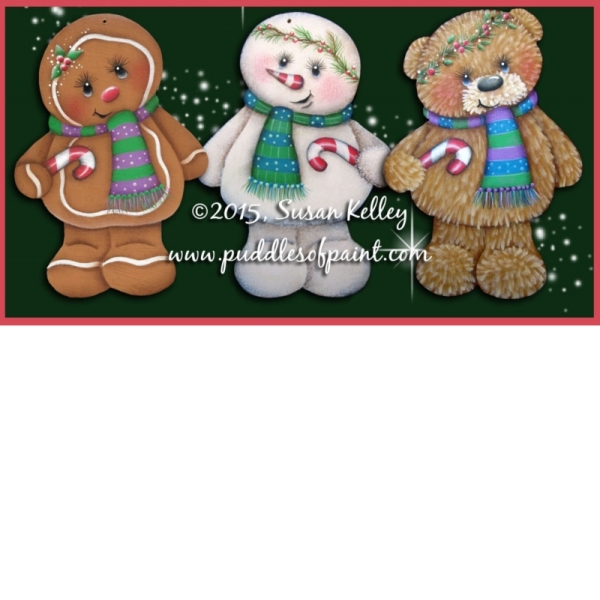 Candycane Ginger, Snowman & Bear ePacket