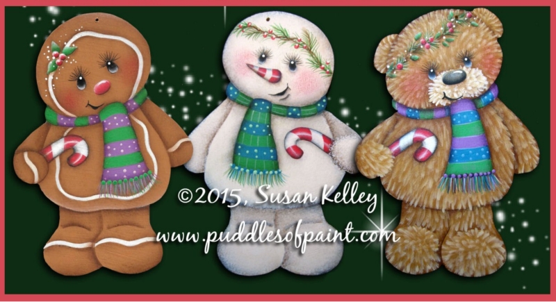 Candycane Ginger, Snowman & Bear ePacket