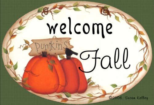 Fall Pumpkin Plaque ePacket