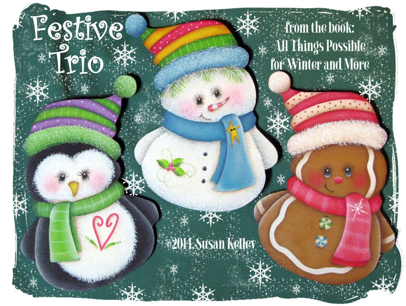 Festive Trio Ornaments ePacket