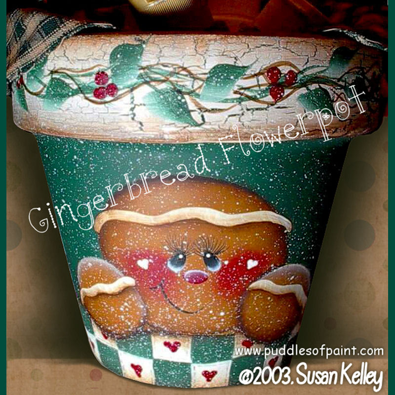 Gingerbread Flower Pot ePacket