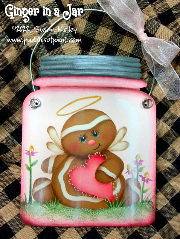 Hand Painted Original Piece - Ginger in a Jar