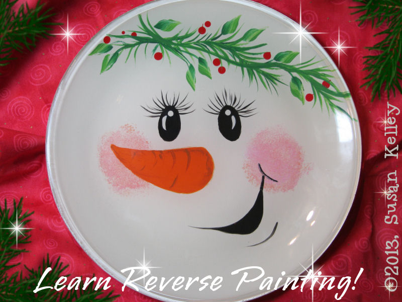 Holiday Snowman Plate Online Video Class