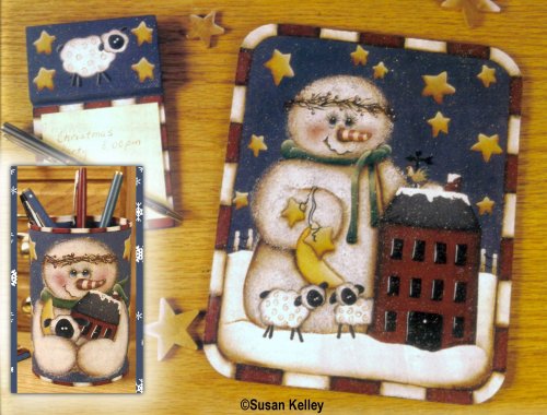 Saltbox Snowman Desk Set ePacket