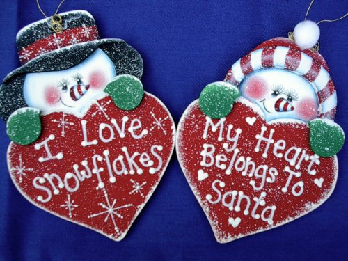 Snow Couple Ornaments ePacket